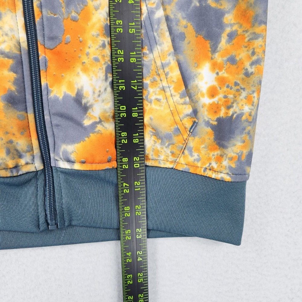 Nike Jacket Boys Large Orange Gray Hoodie Splatter 12/13 Years Youth Full Zip - Picture 7 of 14